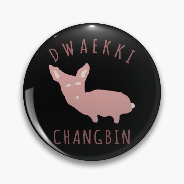 Item preview, STRAY KIDS Dwaekki Changbin Pig Rabbit Cute Funny Meme designed and sold by SugarSaint.