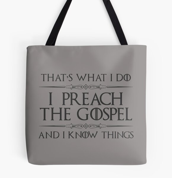 Preach The Gospel Verse Tote Bag
