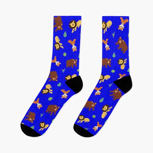 Item preview, Lions and Tigers and Bears - Lion Bright Blue designed and sold by sw-b.