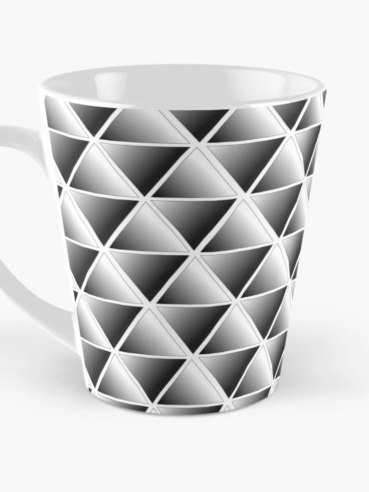 Thumbnail 3 of 4, Coffee Mug, Triangle pattern designed and sold by flashcompact.