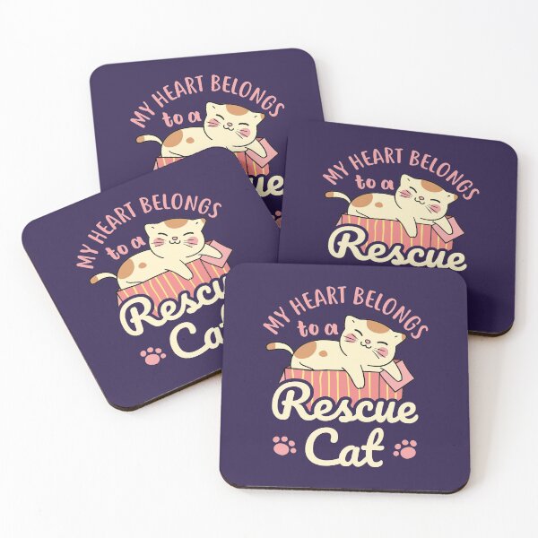 Item preview, My Heart Belongs to a Rescue Cat designed and sold by jaygo.