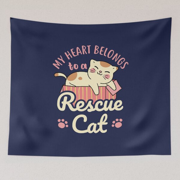 Item preview, My Heart Belongs to a Rescue Cat designed and sold by jaygo.