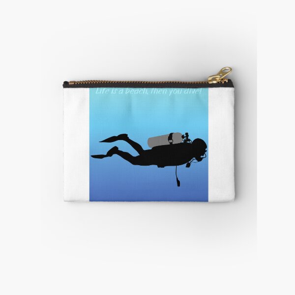 Item preview, Life is a beach then you dive - Diver Funny Love Flag Open Ocean Aquaholic Muff Snorkeling Commercial dives Water designed and sold by CJCTEES.