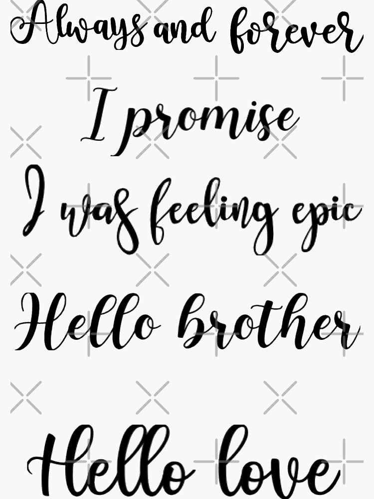 "Tvd quotes 5 pack stickers" Sticker for Sale by Simplyscrunch Redbubble