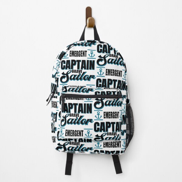 Item preview, Brave sailor, emergent captain ! Marins quote designed and sold by Soul ArtLove.
