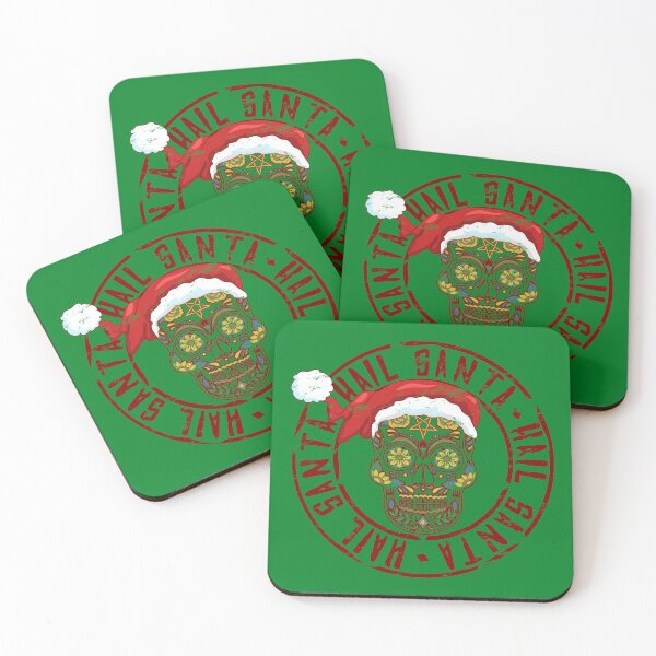 Item preview, Hail Santa Sugar Skull Ugly Christmas designed and sold by ThreadsNouveau.