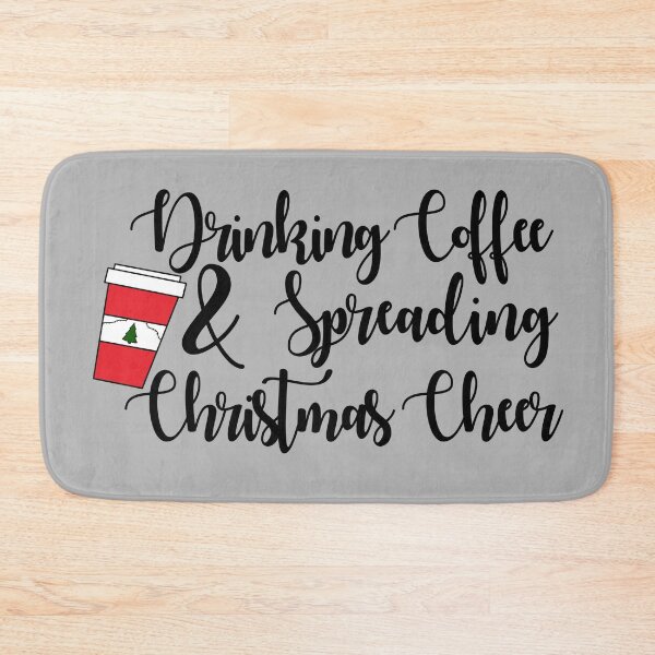 Item preview, Drinking Coffee and Spreading Christmas Cheer designed and sold by ismuggleturtles.
