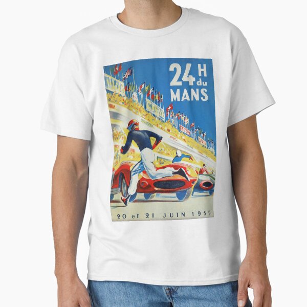 Item preview, Le Mans, 24 Hour Car Race, 1959 Car Race Vintage Poster designed and sold by vintagevivian.