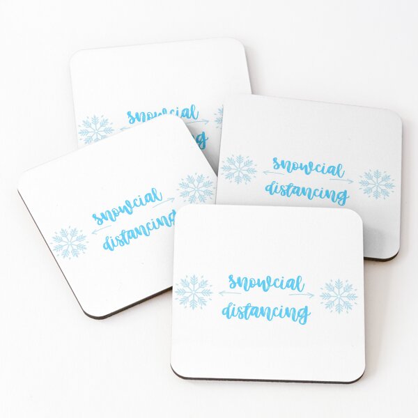 Item preview, Snowcial distancing - snowflake  designed and sold by PandaSoul.