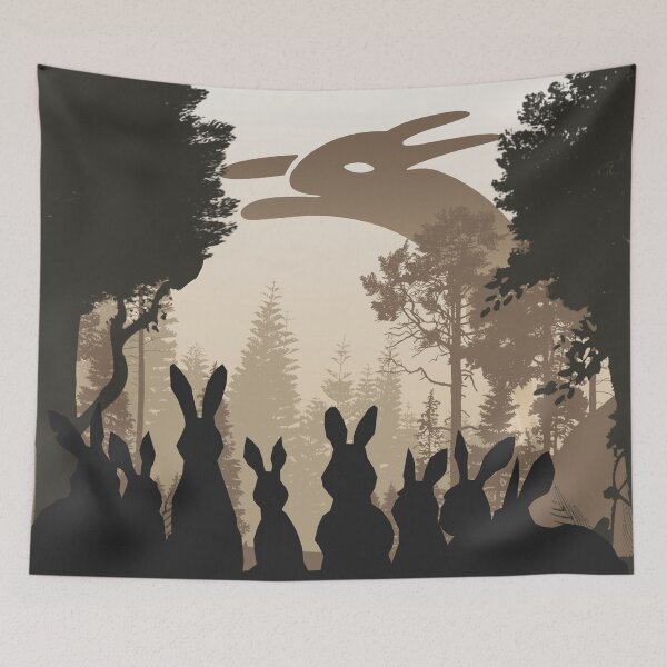 Item preview, Watership Down foggy forest journey design. Birthday party gifts. Officially licensed merch. designed and sold by chrlalexandru.