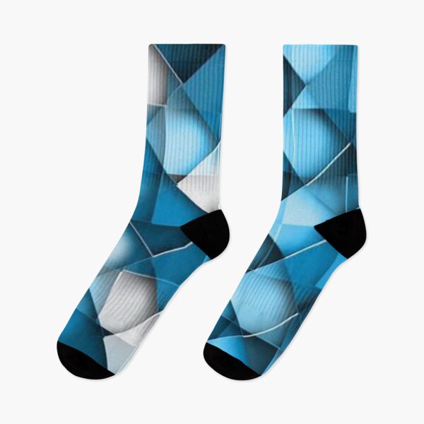 Item preview, blue geometric pattern  designed and sold by mmaggiee.