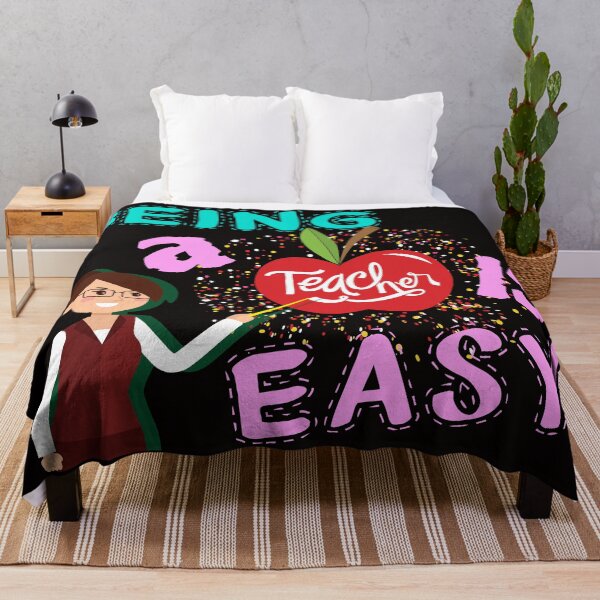 Item preview, being a teacher is easy typo designed and sold by Urbo Panda.
