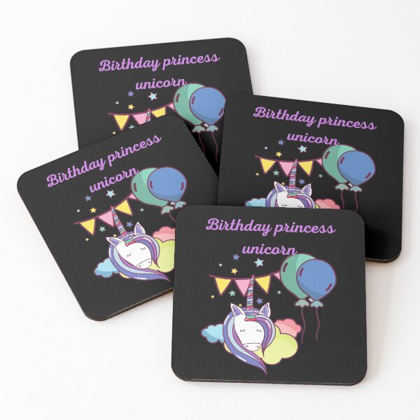 Item preview, Birthday princess unicorn designed and sold by amy greaves.