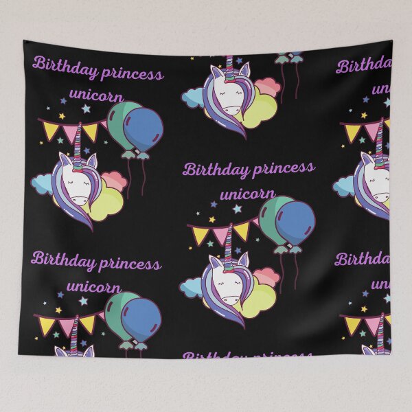 Item preview, Birthday princess unicorn designed and sold by amy greaves.