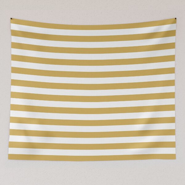 Item preview, Small GOLD and WHITE Horizontal STRIPES designed and sold by RachelMacht.