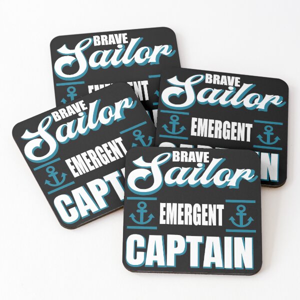 Item preview, Brave sailor, emergent captain ! Marins quote designed and sold by Soul  ArtLove.