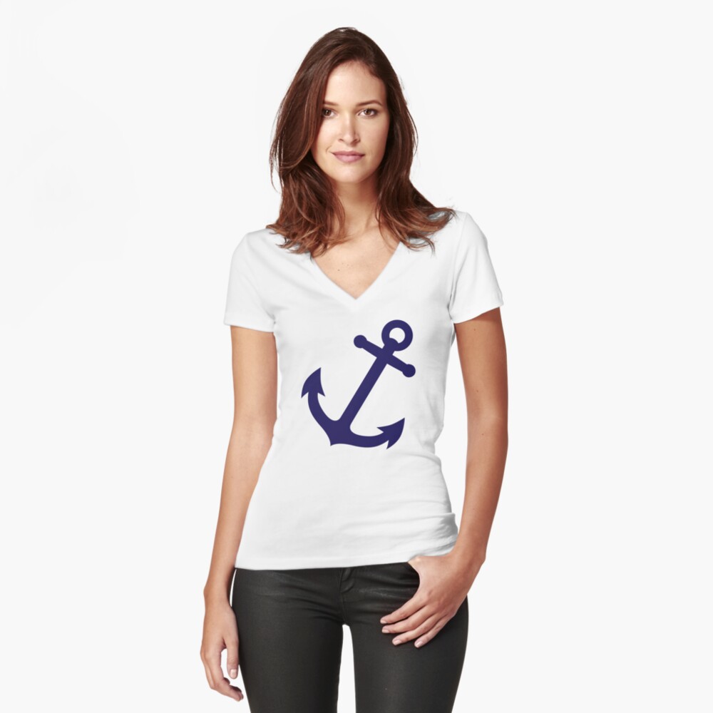 Item preview, Fitted V-Neck T-Shirt designed and sold by Fuchs-und-Spatz.