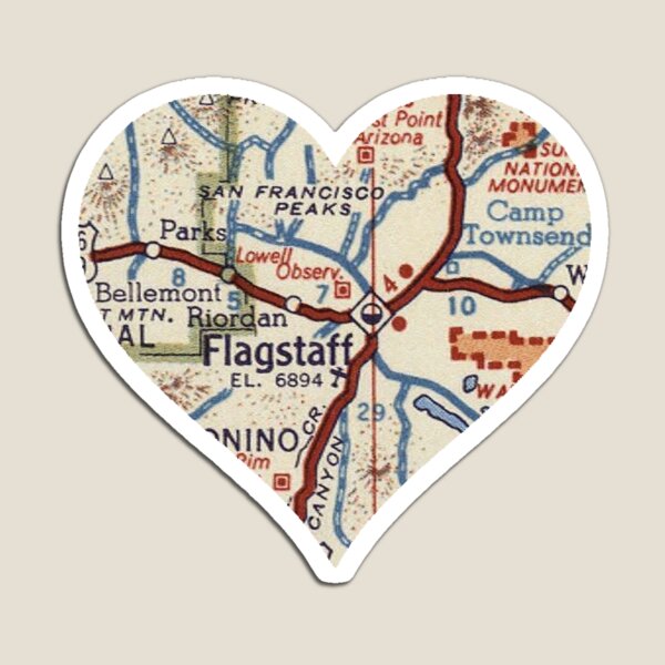 Item preview, Flagstaff AZ Vintage Map designed and sold by Southwestsky.