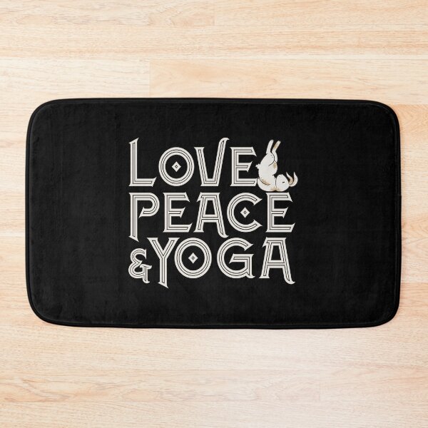 Item preview, Love, Peace & Yoga for yogi and rabbit mom designed and sold by Kalli-design.