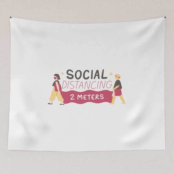 Item preview, Covid 19 Social Distancing 2 Meters  designed and sold by matmazel.