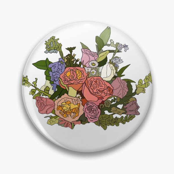 Item preview, Hand Drawn Flower Bouquet Design designed and sold by General Nonsense Store.