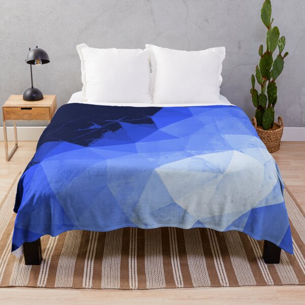 Item preview, Blue And White Abstract Diamond Border Pattern designed and sold by Mary Riley.