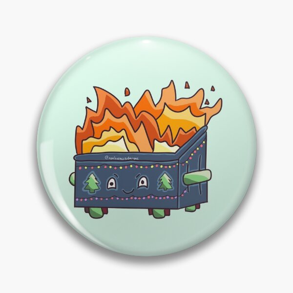 Artikelvorschau, Festliches Müllcontainerfeuer entworfen und verkauft von Bug & Brush.