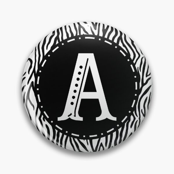 Item preview, Zebra Monogram Letter A designed and sold by MarkTees.
