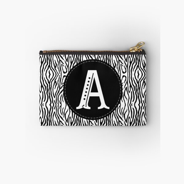 Item preview, Zebra Monogram Letter A designed and sold by MarkTees.