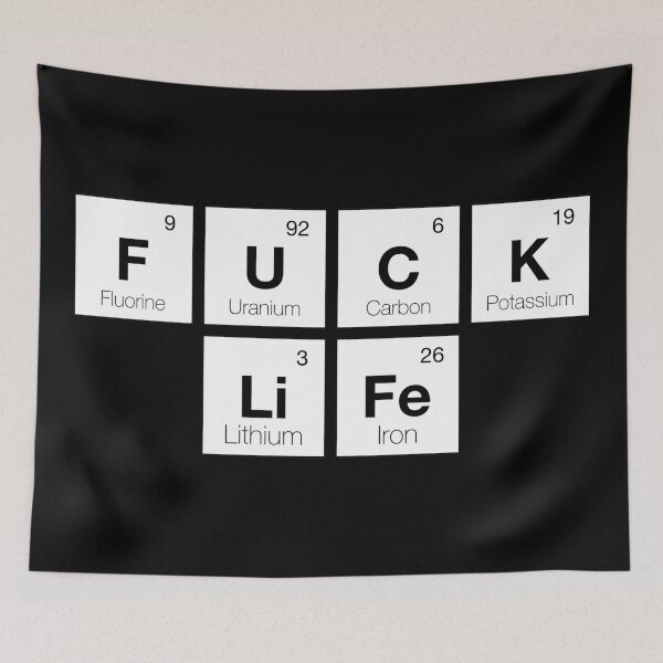 Item preview, Fuck Life Periodic Table designed and sold by IrisDesign20.