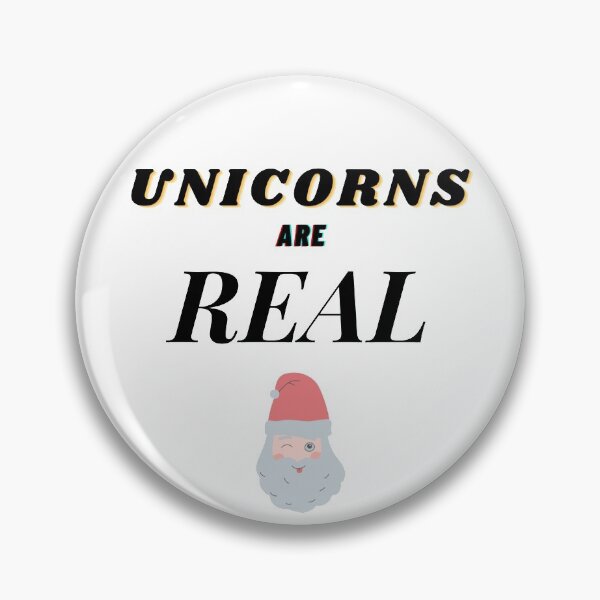 Item preview, UNICORNS ARE REAL [SS16] SANTA UNICORN SARCASTIC QUOTE designed and sold by HIPNOTIZAR  CRAFTS.