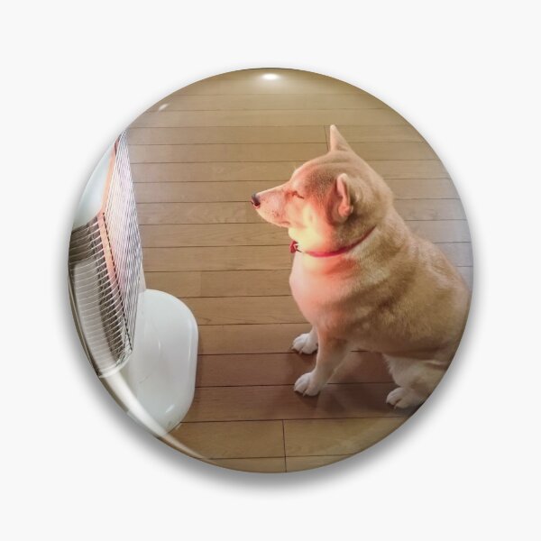 Item preview, Shibe Sitting in Front of Space Heater designed and sold by digitul.