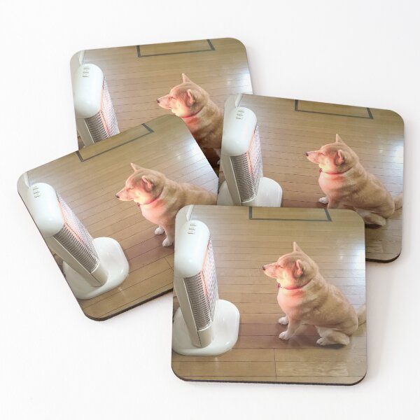 Item preview, Shibe Sitting in Front of Space Heater designed and sold by digitul.