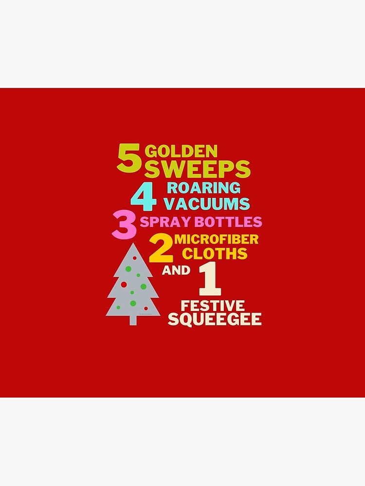 1 Festive Squeegee Funny Christmas Cleaning Humor by SavvyCleaner