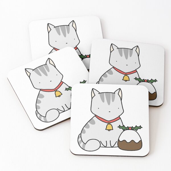 Item preview, Christmas Pudding Silver Tabby Cat designed and sold by nnetso.
