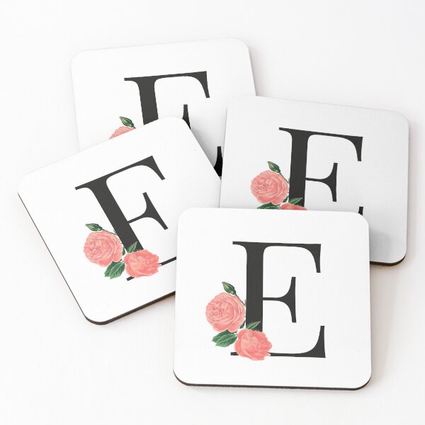 Artikelvorschau, Buchstabe E Blumenrose, E Buchstabe entworfen und verkauft von asdesignstudio.
