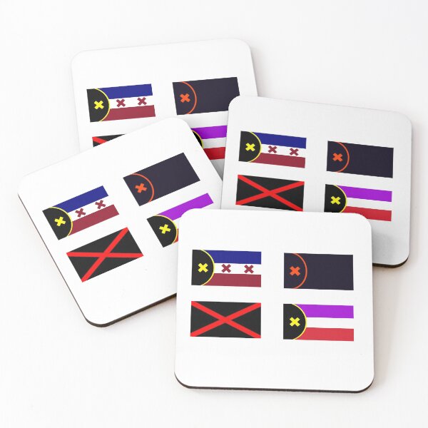 Item preview, Sticker Pack of L'Manberg and Manberg Flags (Dream SMP) designed and sold by artsydoodles.