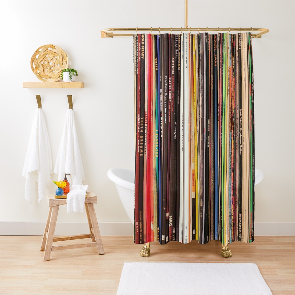 "Ultimate Vinyl Record Collection" Shower Curtain for Sale by
