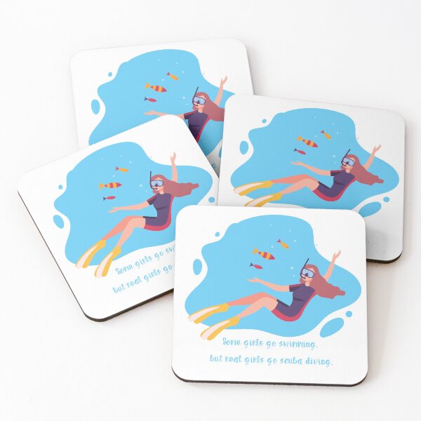 Item preview, Some girls go swimming but real girls go scuba diving - Diver Funny Love Flag Open Ocean designed and sold by CJCTEES.