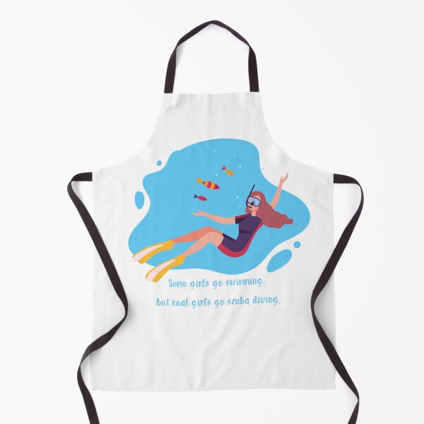 Item preview, Some girls go swimming but real girls go scuba diving - Diver Funny Love Flag Open Ocean designed and sold by CJCTEES.