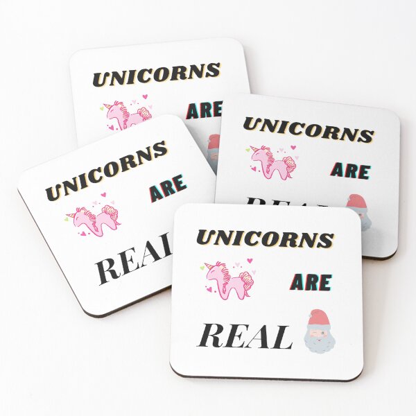 Item preview, UNICORNS ARE REAL [SS17] SANTA UNICORN SARCASTIC QUOTE designed and sold by HIPNOTIZAR  CRAFTS.