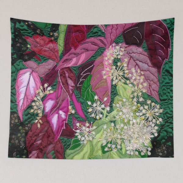 Item preview, Glorious Virginia Creeper with ivy flowers designed and sold by NisaKiley.