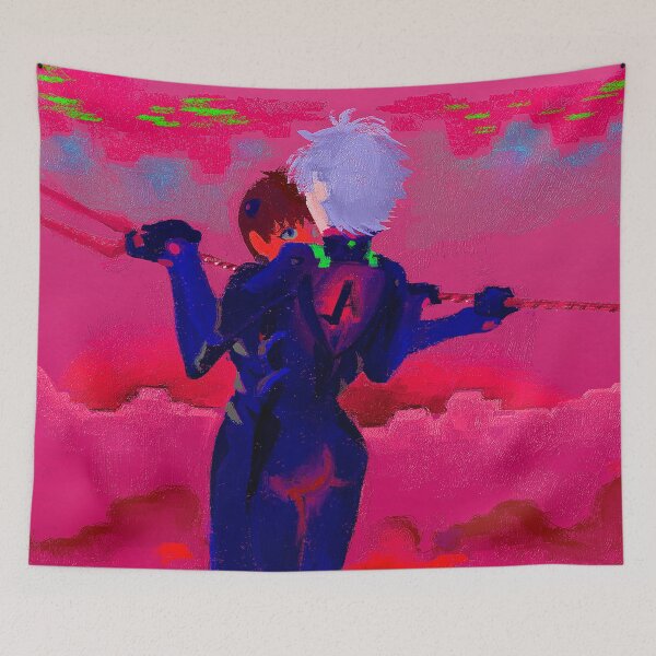 Item preview, NGE! Lance Kaworu and Shinji print designed and sold by angsty-angst.
