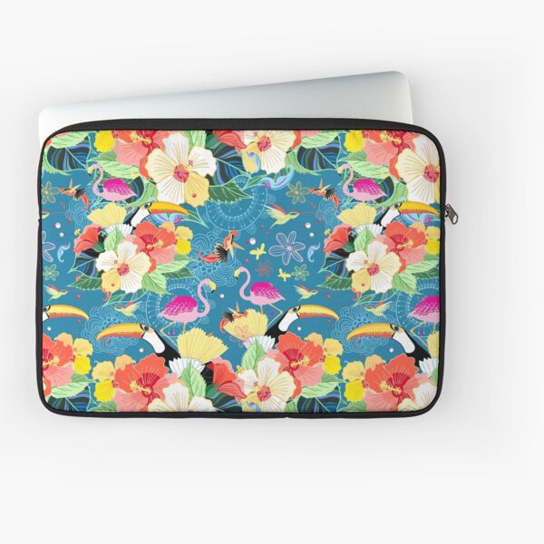 tropical pattern with birds Laptop Sleeve