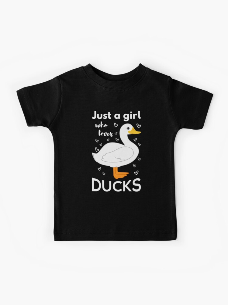 ★ SHALOM★ Girls Duck In Trouble Tee Just A Girl Who Loves Ducks II