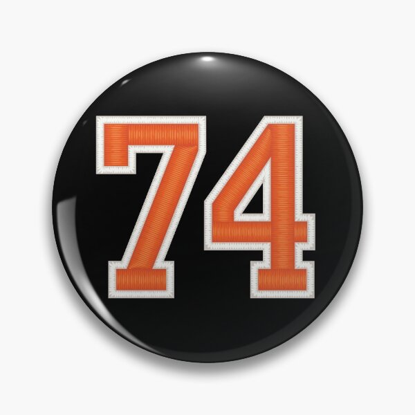 Item preview, Sports Number 74 Jersey seventy four Orange designed and sold by elhefe.