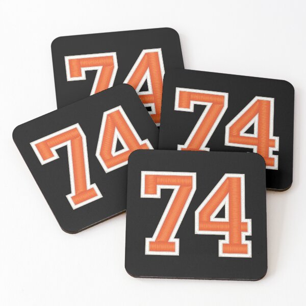 Item preview, Sports Number 74 Jersey seventy four Orange designed and sold by elhefe.