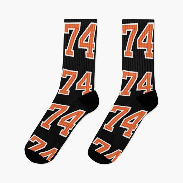 Item preview, Sports Number 74 Jersey seventy four Orange designed and sold by elhefe.