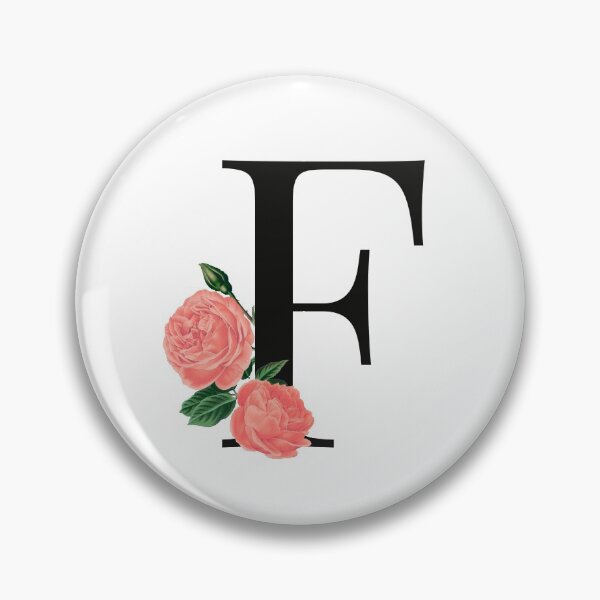 Artikelvorschau, Buchstabe F Blumenrose, F Buchstabe entworfen und verkauft von asdesignstudio.