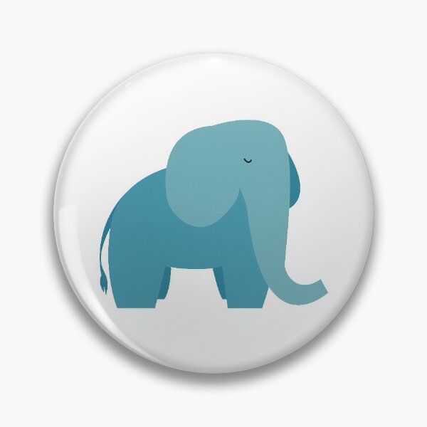Item preview, Simple blue elephant designed and sold by vieno.